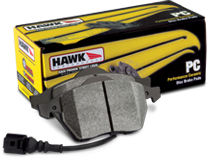 Hawk PC Front Brake Pads 05-up LX Cars Vented Rotors - Click Image to Close